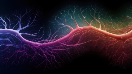 Abstract neural network illustration