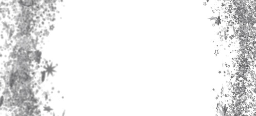 Elegant silver glitter stars border. Perfect for invitations, cards, and more. Download now!