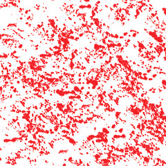 Grunge heart love seamless vector pattern with red paint splatters