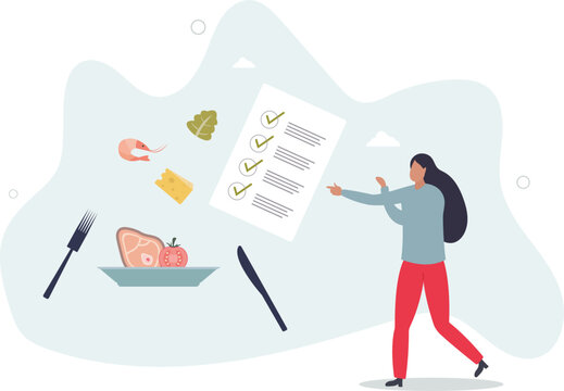 Healthy meal planning with daily food ingredients list .Weekly eating schedule with plan for slimming.human life.