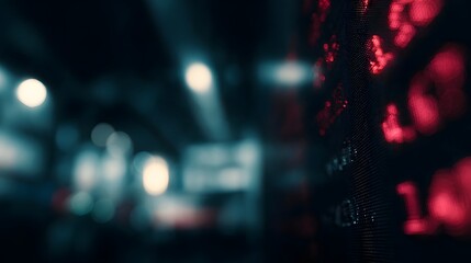 Holographic market data streaming in a futuristic business office