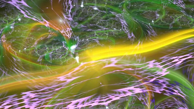 Sfondo multicolore con forme astratte in movimento