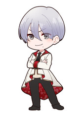 イケメン女性アイドル衣装ミニキャラ
