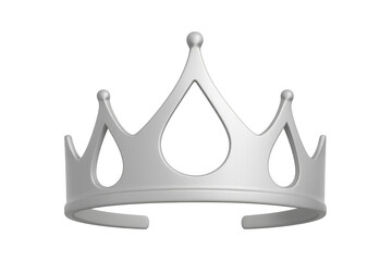 Gleaming silver crown, representing royal power, triumph, success, and leadership potential