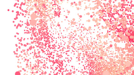 Abstract background with pink and coral confetti. Perfect for celebrations, party invitations, and festive designs.
