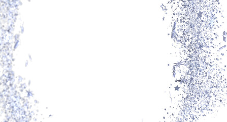 Elegant silver glitter stars on white. Perfect for holidays, celebrations, and more.