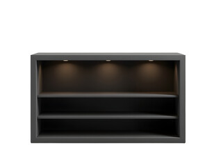 Obraz premium Modern Display Shelf with Lighting