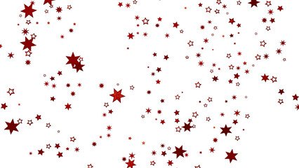 Beautiful red stars scattered on white. Perfect for holidays, celebrations, and magical designs.
