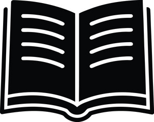 Open Book Silhouette