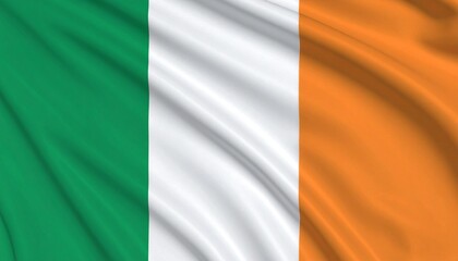 Obraz premium Waving Flag of Côte d'Ivoire (Ivory Coast)