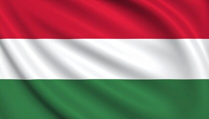 Waving Flag of Hungary
