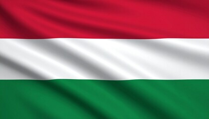Waving Flag of Hungary