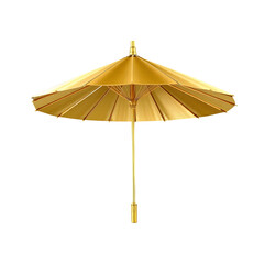 Obraz premium Golden Parasol Elegant Sun Protection