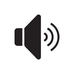 Speaker Volume Icon – Sound and Audio Symbol