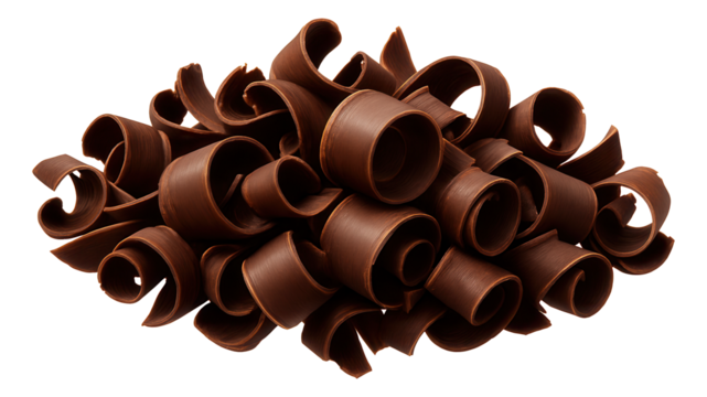 Miniature burlap sack with a drawstring, filled with rough-cut cocoa cubes.