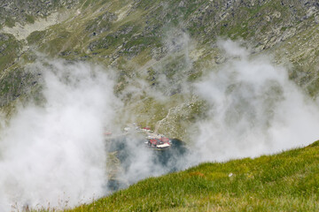 Obraz premium fagaras mountains with Balea lake