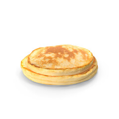Stack of Pancakes Isolated on Transparent Background