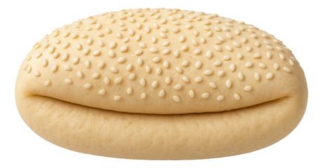 Yellow dumplings shaped like small fish, swimming in a clear broth within a shallow bowl.