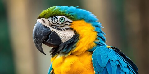 Fototapeta premium Close up of a macaw parrot