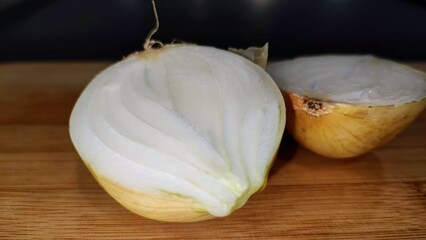 onion on cutting board