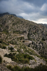 sa calobra road in mallorca spain