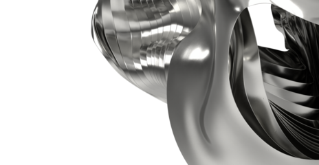 Metallic texture, abstract art, modern design, 3D rendering, silver, shiny, industrial, background image.