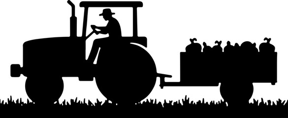 Obraz premium Coffee Shop Silhouette Scene