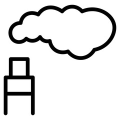 Smoke puff icon vector illustration