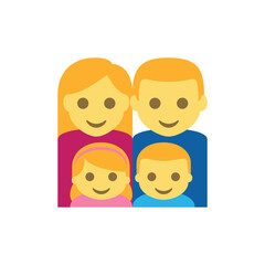 Illustration of Happy Family Icon: Perfect for Websites and Presentations vector