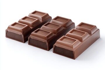 Chocolate Bars Cross Section 3D Render