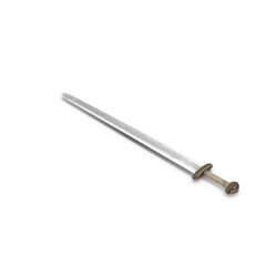 Medieval Sword isolated on transparent background