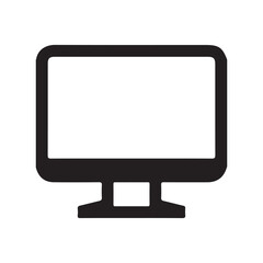 Computer Monitor Icon – Desktop Screen Symbol