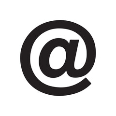 At Symbol Icon – Email and Internet Communication Sign