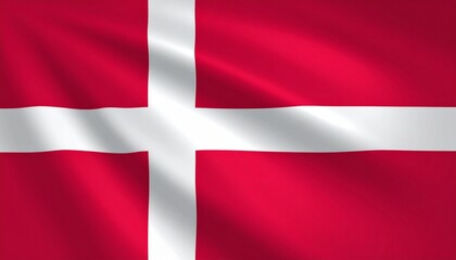 Obraz premium Waving Flag of Denmark