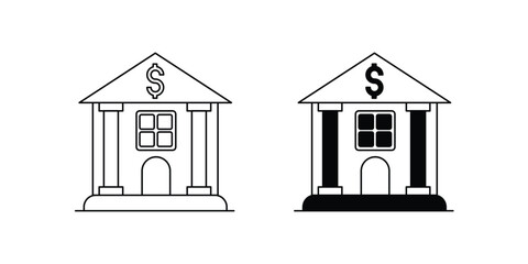 Data Analysis set icon with white background vector stock illustration