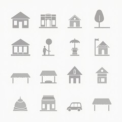 house icon set