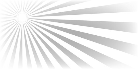Ray sun light. Sunburst background. Radial circle line. Pattern starburst. Comic beam lines. Sun effect rays. Abstract firework. Concentration stripe. Cartoons lightning style