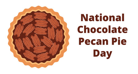 Chocolate pecan pie for national chocolate pecan pie day
