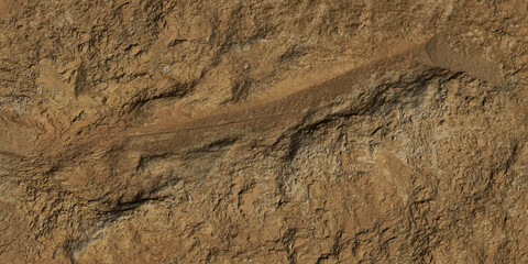 Orange Clay Cliff Wall Texture