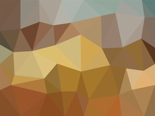 Warm Toned Geometric Polygon Background in Low Poly Abstract Style