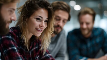 A marketing team brainstorming campaign ideas during a creative meeting