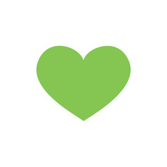 Illustration of Vibrant Lime Green Heart: Perfect for Love, Health, and Spring Designs vector