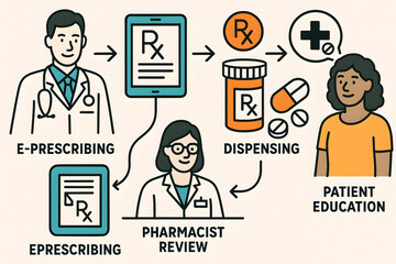 E-Prescribing and Patient Care A Visual Guide to Modern Pharmacy Procedures