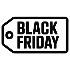 Fototapeta premium Minimalist Black Friday Vector Design.