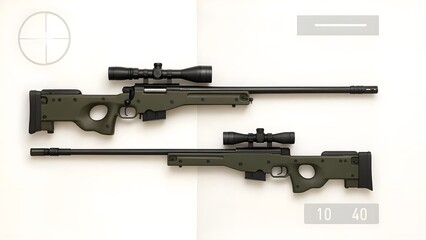 Side-by-Side Comparison of Real AWM vs. Video Game-Inspired AWM with HUD Overlay