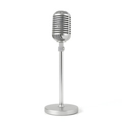 Fototapeta premium A sleek standing microphone with a slender stem