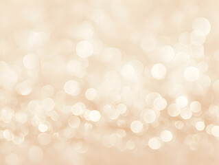 Beige bokeh background warm festive glow, elegant presentation slide and cover graphic