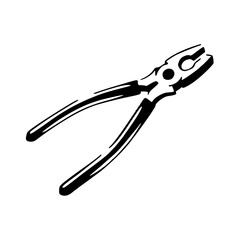 mechanic's pliers icon or graphic