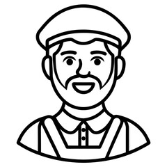 Obraz premium man in a cap