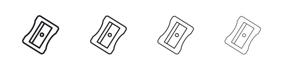 Sharpener icon. minimal strokes lines for web designs